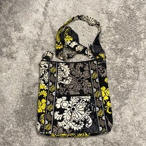 Vera Bradley: Gray Black and Yellow Crossbody Purse
